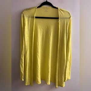 Majestic Filatures Stretch 100% Linen Open Cardigan